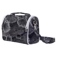 Tree Fungus Black And White Satchel Shoulder Bag by okhismakingart