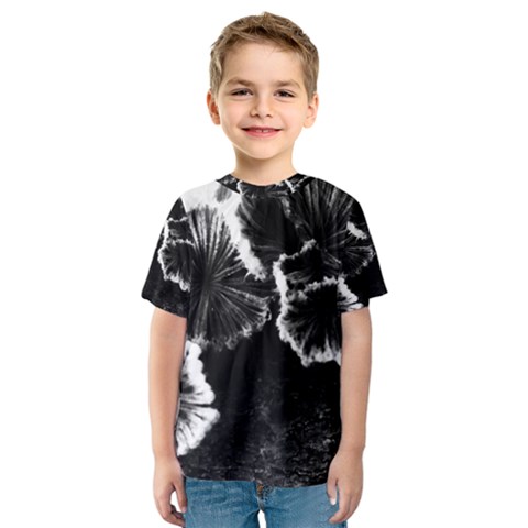 Tree Fungus High Contrast Kids  Sport Mesh Tee by okhismakingart