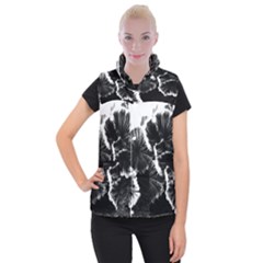 Tree Fungus High Contrast Women s Button Up Vest by okhismakingart