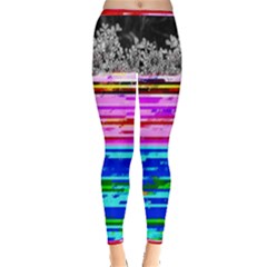 Static Wall Queen Annes Lace Version Iii Inside Out Leggings by okhismakingart