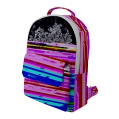 Static Wall Queen Annes Lace Version Iii Flap Pocket Backpack (large) by okhismakingart