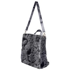 Tree Fungus Branch Vertical Black And White Crossbody Backpack by okhismakingart