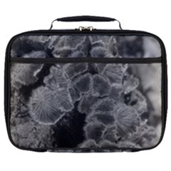 Tree Fungus Branch Vertical Black And White Full Print Lunch Bag by okhismakingart