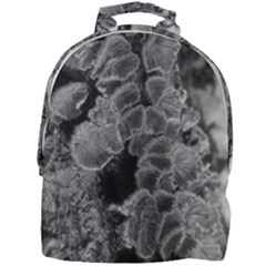 Tree Fungus Branch Vertical Black And White Mini Full Print Backpack by okhismakingart