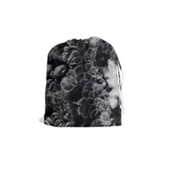 Tree Fungus Branch Vertical High Contrast Drawstring Pouch (medium) by okhismakingart