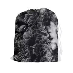 Tree Fungus Branch Vertical High Contrast Drawstring Pouch (xxl) by okhismakingart