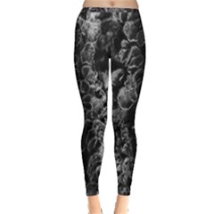 Tree Fungus Branch Vertical High Contrast Inside Out Leggings by okhismakingart