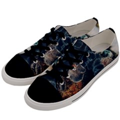 Tree Fungus Branch Vertical Men s Low Top Canvas Sneakers by okhismakingart