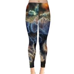 Tree Fungus Branch Leggings  by okhismakingart