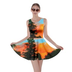 Neon Landscape Skater Dress by okhismakingart