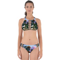 Sunflowers And Wild Weeds Perfectly Cut Out Bikini Set by okhismakingart