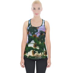 Sunflowers And Wild Weeds Piece Up Tank Top by okhismakingart