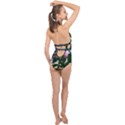 Sunflowers and Wild Weeds Halter Front Plunge Swimsuit View2