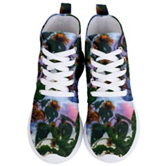 Sunflowers And Wild Weeds Women s Lightweight High Top Sneakers by okhismakingart