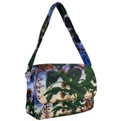 Sunflowers And Wild Weeds Courier Bag by okhismakingart