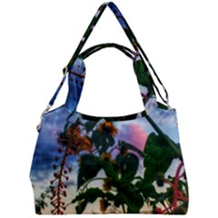 Sunflowers And Wild Weeds Double Compartment Shoulder Bag by okhismakingart