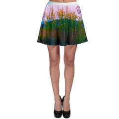 Field Of Goldenrod Skater Skirt by okhismakingart