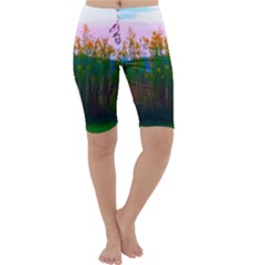 Field Of Goldenrod Cropped Leggings  by okhismakingart