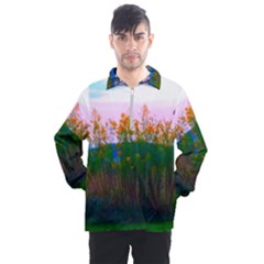 Field Of Goldenrod Men s Half Zip Pullover by okhismakingart