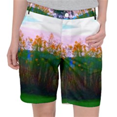 Field Of Goldenrod Pocket Shorts by okhismakingart