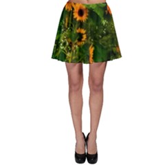 Sunflowers Skater Skirt by okhismakingart