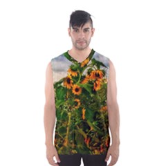 Sunflowers Men s Basketball Tank Top by okhismakingart