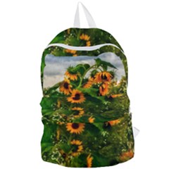 Sunflowers Foldable Lightweight Backpack by okhismakingart