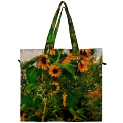 Sunflowers Canvas Travel Bag by okhismakingart