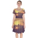 Early Sunset Short Sleeve Bardot Dress View1