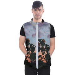 Sunflower Sunset Men s Puffer Vest by okhismakingart