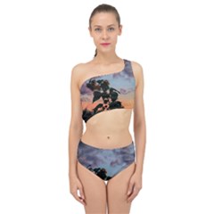 Sunflower Sunset Spliced Up Two Piece Swimsuit by okhismakingart