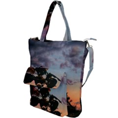 Sunflower Sunset Shoulder Tote Bag by okhismakingart