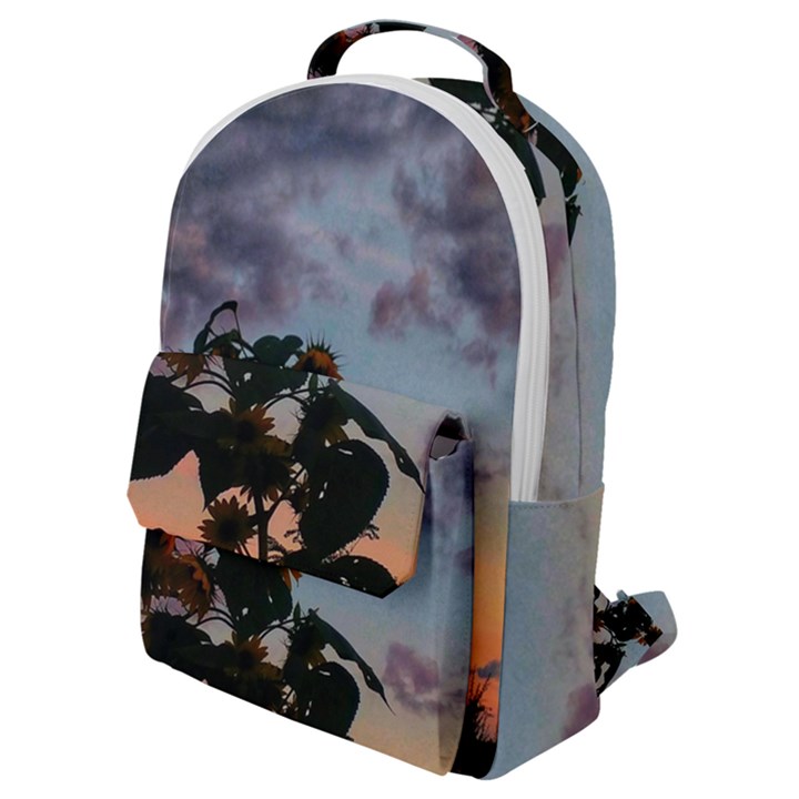 Sunflower Sunset Flap Pocket Backpack (Small)