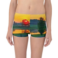 Lake Sunrise Boyleg Bikini Bottoms by okhismakingart