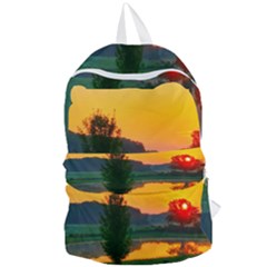 Lake Sunrise Foldable Lightweight Backpack by okhismakingart