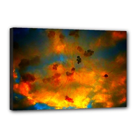 Tie-dye Sky Canvas 18  X 12  (stretched) by okhismakingart