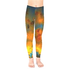 Tie-dye Sky Kids  Legging by okhismakingart