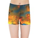 Tie-Dye Sky Kids  Sports Shorts View1