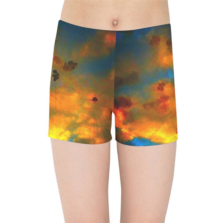 Tie-Dye Sky Kids  Sports Shorts