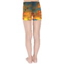 Tie-Dye Sky Kids  Sports Shorts View2