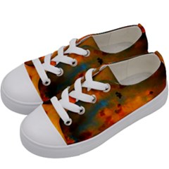 Tie-dye Sky Kids  Low Top Canvas Sneakers by okhismakingart