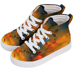 Tie-dye Sky Kids  Hi-top Skate Sneakers by okhismakingart