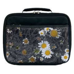 Black And White With Daisies Lunch Bag by okhismakingart