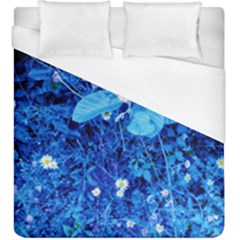 Blue Daisies Duvet Cover (king Size) by okhismakingart