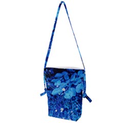 Blue Daisies Folding Shoulder Bag by okhismakingart