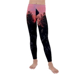 Daisies And Pink Kids  Lightweight Velour Leggings by okhismakingart