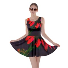 Neon Cone Flower Skater Dress by okhismakingart