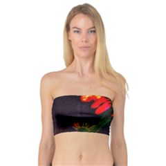 Neon Cone Flower Bandeau Top by okhismakingart