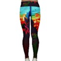 Neon Cone Flower Classic Yoga Leggings View2