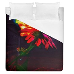 Neon Cone Flower Duvet Cover (queen Size)